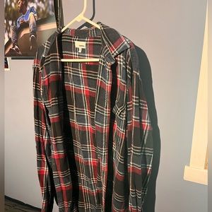 Red and Navy Sonoma Flannel - XL